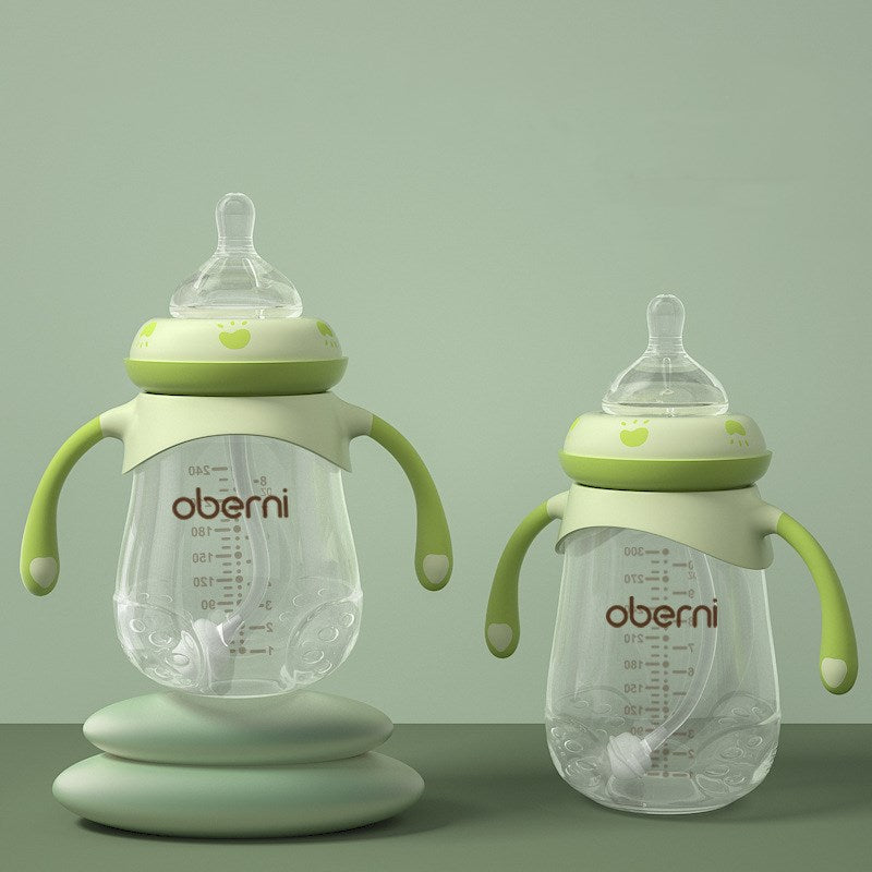 Wide-Neck Baby Bottle with Easy-Grip Handles – PP Feeding Bottle