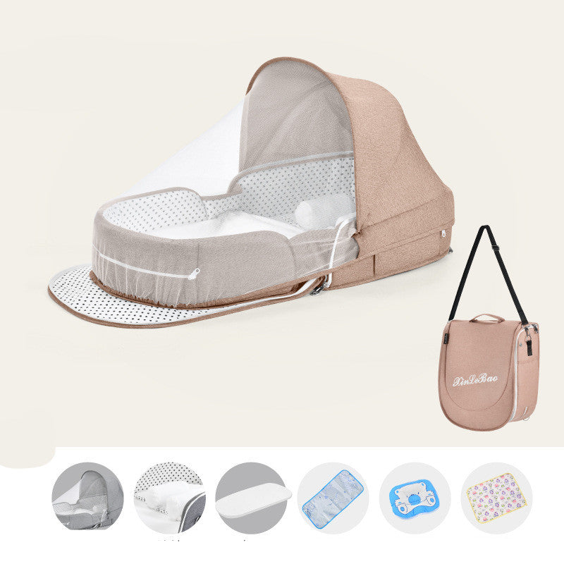 Portable Baby Mosquito Tent Bed – Foldable Pop-Up Infant Travel Bed