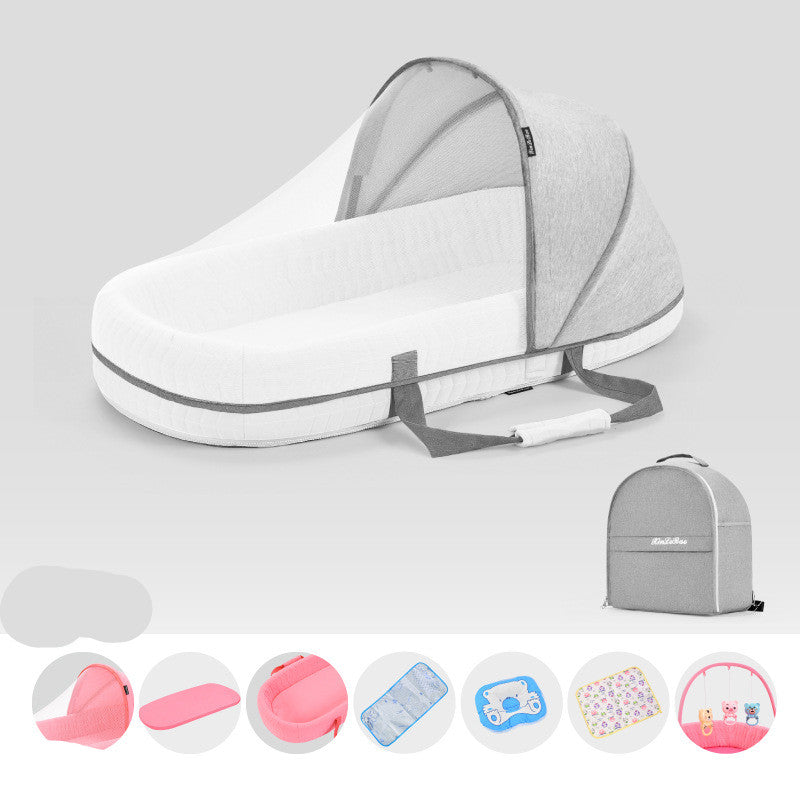 Portable Baby Mosquito Tent Bed – Foldable Pop-Up Infant Travel Bed