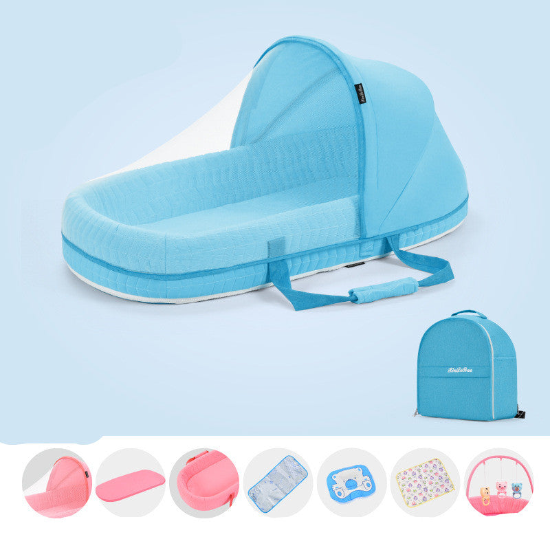 Portable Baby Mosquito Tent Bed – Foldable Pop-Up Infant Travel Bed