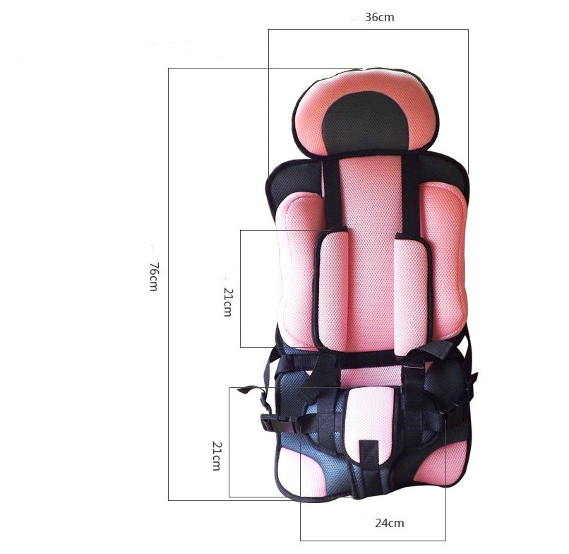 Child Safety Car Seat with 5-Point Harness – Adjustable & Removable Back