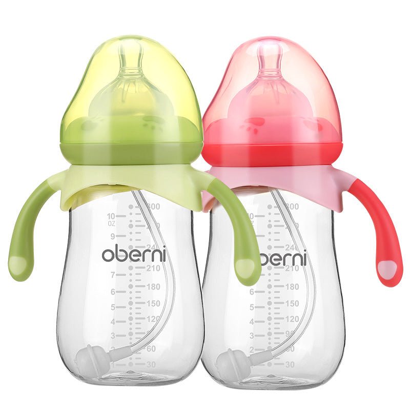 Wide-Neck Baby Bottle with Easy-Grip Handles – PP Feeding Bottle