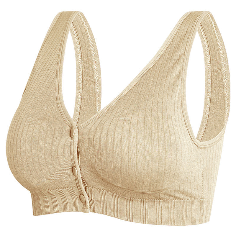 Large Size Vest-Style Nursing Bra – Wireless Maternity Bra with Double Shoulder Straps