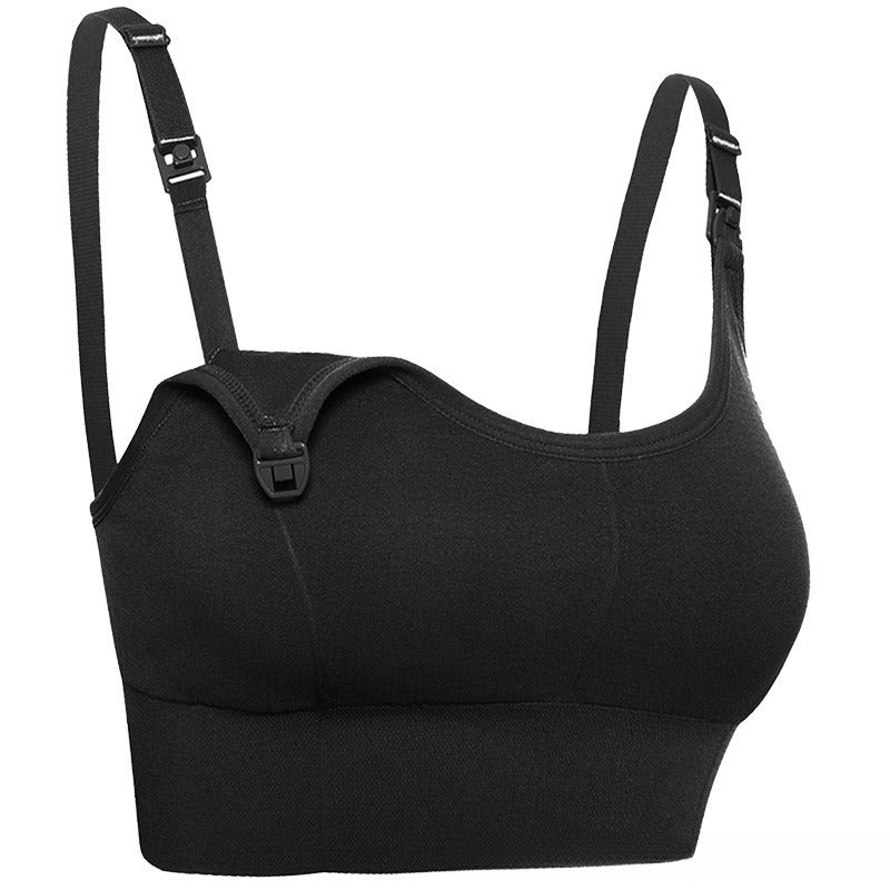 Pregnant Woman Feeding Pregnancy Push Up And Anti-sagging Wireless Nursing Bra