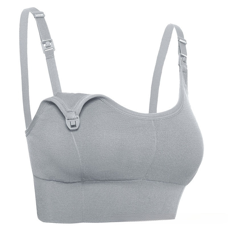 Pregnant Woman Feeding Pregnancy Push Up And Anti-sagging Wireless Nursing Bra